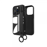 Adidas iPhone 14 Pro Skal Håndrem Cover Sort Hvid