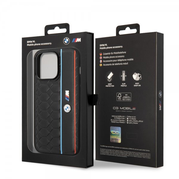 BMW iPhone 14 Pro Cover Hexagonal Pattern Sort