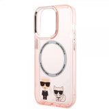 Karl Lagerfeld iPhone 14 Pro Cover Karl & Choupette MagSafe Rosa