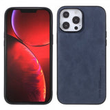 X-Level iPhone 14 Pro Cover Lædertekstur Blå