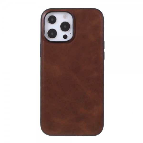 X-Level iPhone 14 Pro Cover Lædertekstur Brun