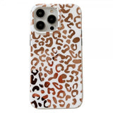 iPhone 14 Pro Cover Leopardmønster Hvid