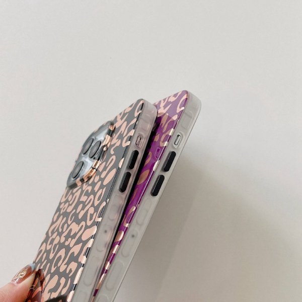 iPhone 14 Pro Cover Leopardmønster Hvid
