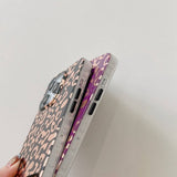 iPhone 14 Pro Cover Leopardmønster Hvid