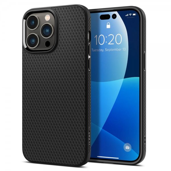 Spigen iPhone 14 Pro Cover Liquid Air Mat Sort