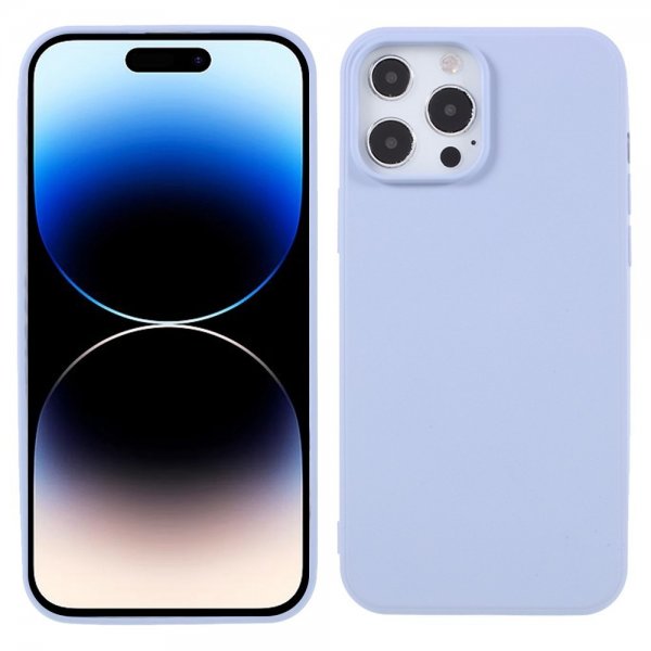 X-Level iPhone 14 Pro Cover Flydende Silikone Lilla