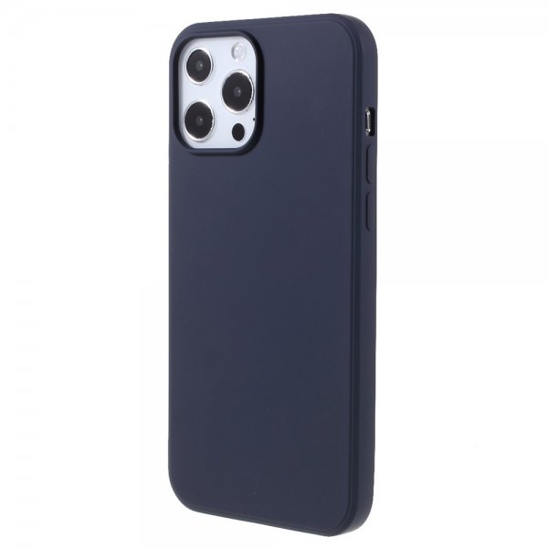 X-Level iPhone 14 Pro Cover Liquid Silicone Mørkeblå