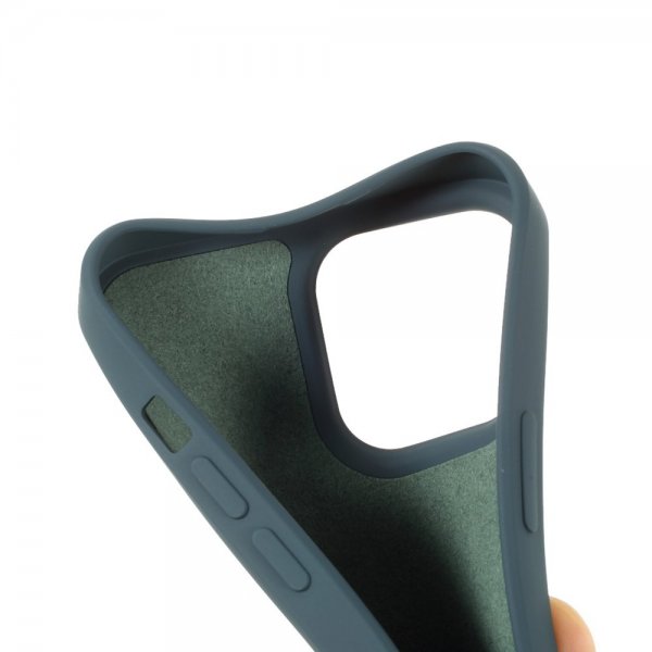 X-Level iPhone 14 Pro Cover Liquid Silicone Petrol