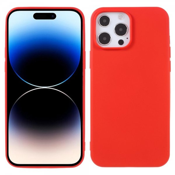 X-Level iPhone 14 Pro Cover Liquid Silikone Rød