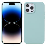 X-Level iPhone 14 Pro Cover Liquid Silikone Turkis