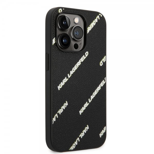 Karl Lagerfeld iPhone 14 Pro Cover Logomania Sort