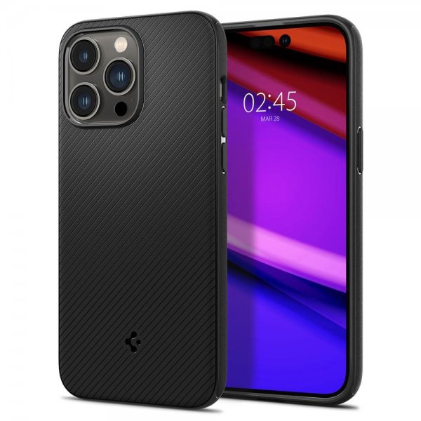 Spigen iPhone 14 Pro Cover Mag Armor MagFit Mat Sort