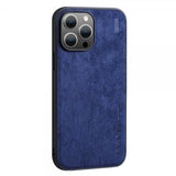 X-Level iPhone 14 Pro Cover Ruskindstekstur Blå