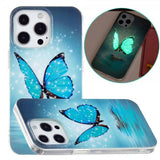 iPhone 14 Pro Cover Motiv Blå Sommerfugl