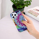iPhone 14 Pro Cover Motiv Blå Mandala