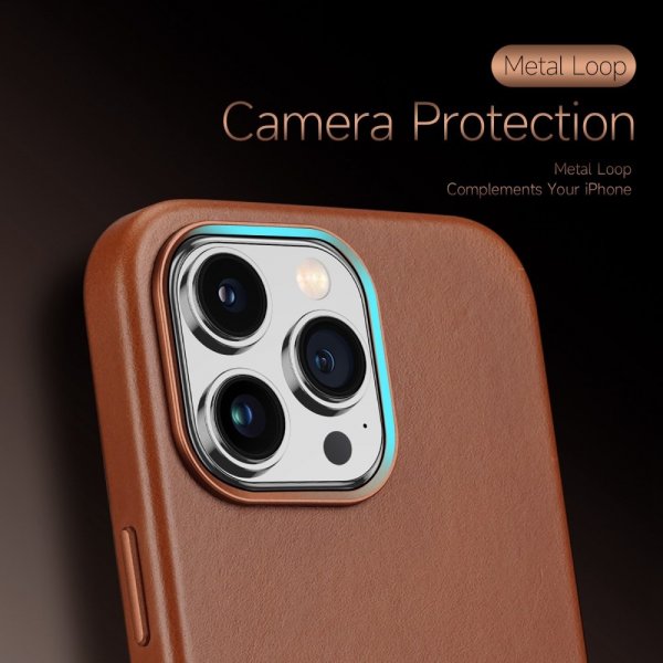 Dux Ducis iPhone 14 Pro Cover Naples Series MagSafe Lysebrun