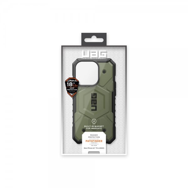 Urban Armor Gear (UAG) iPhone 14 Pro Cover Pathfinder MagSafe Olive