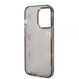 Guess iPhone 14 Pro Cover Peony Glitter Sort
