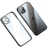 Sulada iPhone 14 Pro Cover Forgyldt Kant Sort