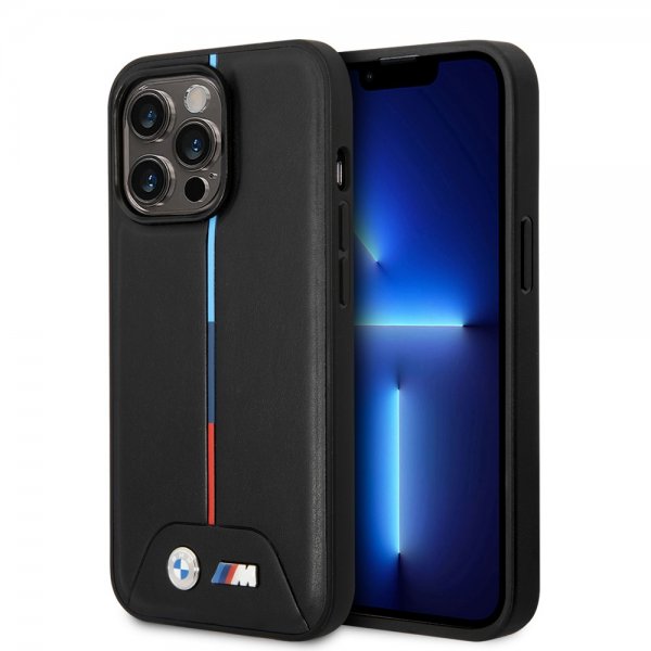 BMW iPhone 14 Pro Cover Quilted Sort