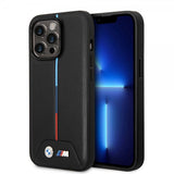 BMW iPhone 14 Pro Cover Quilted Sort