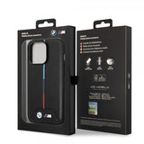 BMW iPhone 14 Pro Cover Quilted Sort
