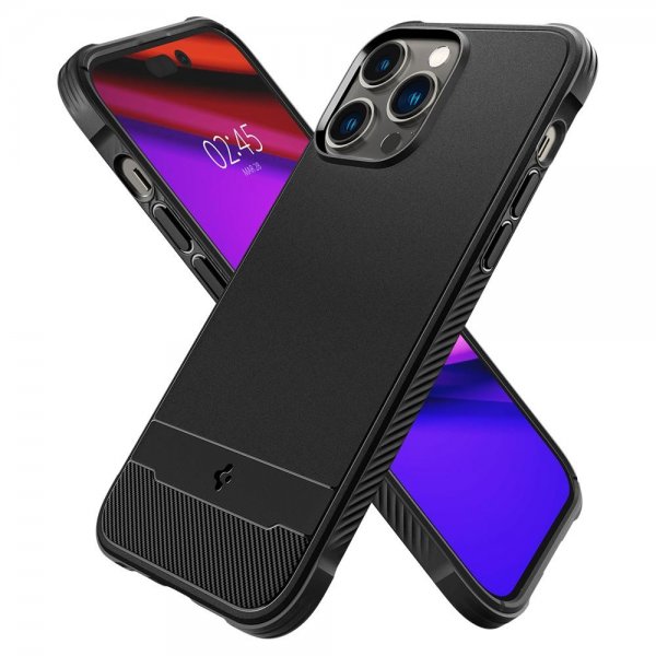 Spigen iPhone 14 Pro Cover Rugged Armor MagFit Mat Sort