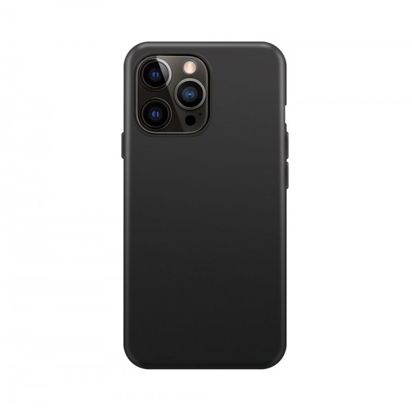 Xqisit iPhone 14 Pro Cover Silikone Sort