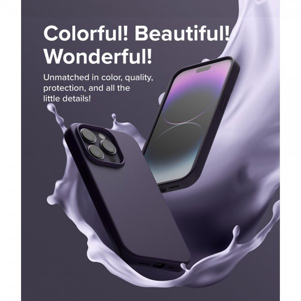 Ringke iPhone 14 Pro Cover Silikone Deep Purple