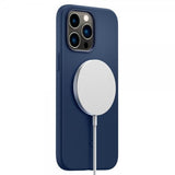 Spigen iPhone 14 Pro Cover Silicone Fit MagFit Navy Blue