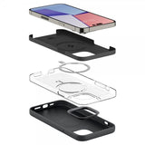 Spigen iPhone 14 Pro Cover Silicone Fit MagFit Sort