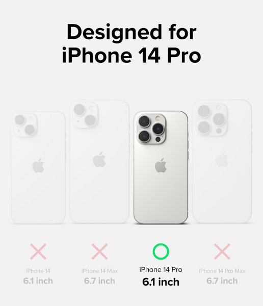Ringke iPhone 14 Pro Cover Silikone Sort