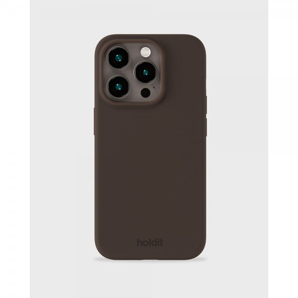 holdit iPhone 14 Pro Cover Silikone Chocolate