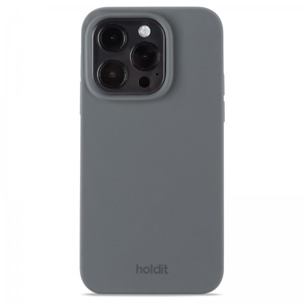 holdit iPhone 14 Pro Cover Silikone Space Gray