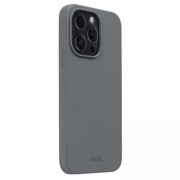 holdit iPhone 14 Pro Cover Silikone Space Gray