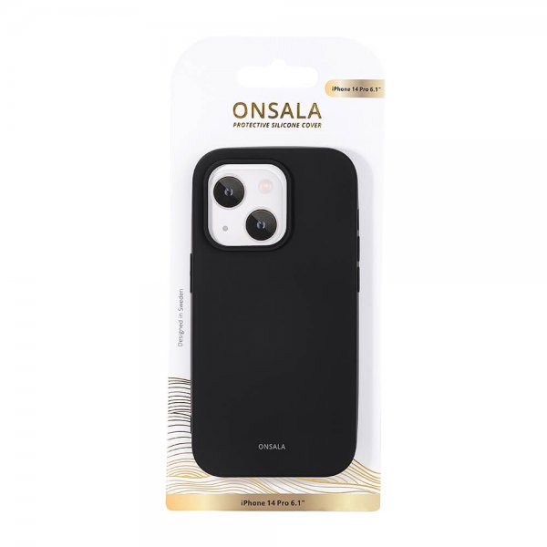 Onsala iPhone 14 Pro Cover Silikone Sort