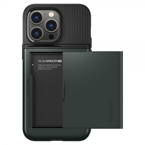 Spigen iPhone 14 Pro Cover Slim Armor CS Abyss Green