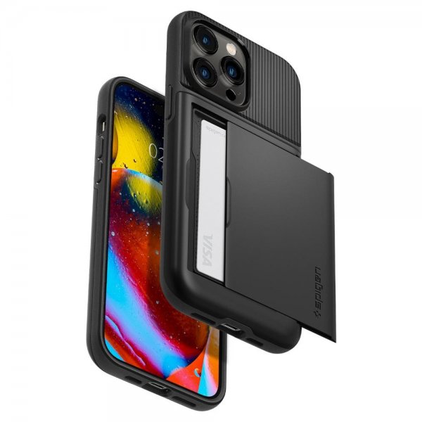 Spigen iPhone 14 Pro Cover Slim Armor CS Sort