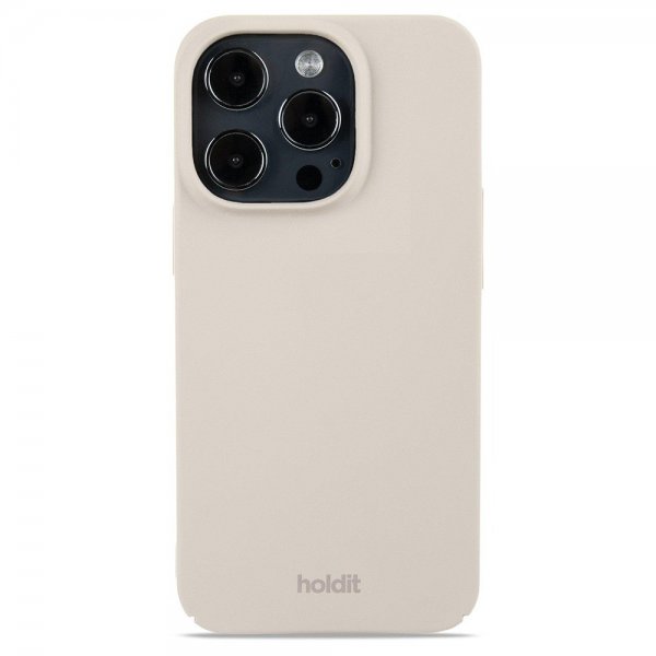 holdit iPhone 14 Pro Cover Slim Case Light Beige