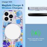 iPhone 14 Pro Cover Spring Series MagSafe Gule Blomster