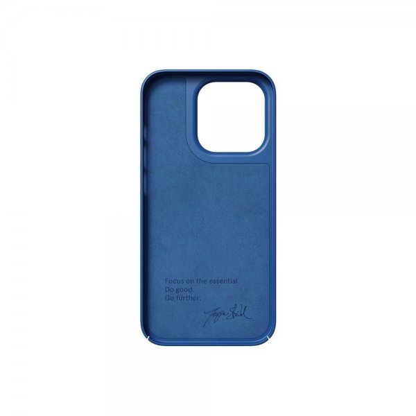 Nudient iPhone 14 Pro Cover Thin Case Blueprint Blue