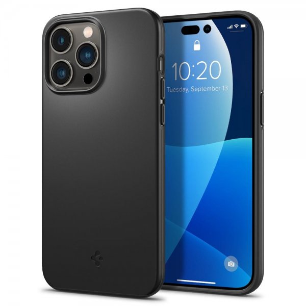 Spigen iPhone 14 Pro Cover Thin Fit Sort