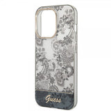 Guess iPhone 14 Pro Cover Toile de Jouy Grå