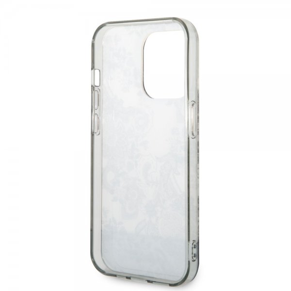 Guess iPhone 14 Pro Cover Toile de Jouy Grå