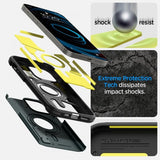 Spigen iPhone 14 Pro Cover Tough Armor MagFit Abyss Green