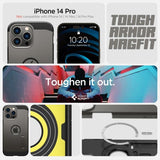 Spigen iPhone 14 Pro Cover Tough Armor MagFit Gunmetal