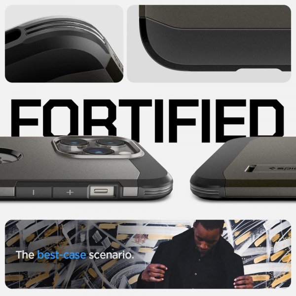 Spigen iPhone 14 Pro Cover Tough Armor MagFit Gunmetal