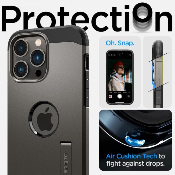 Spigen iPhone 14 Pro Cover Tough Armor MagFit Gunmetal