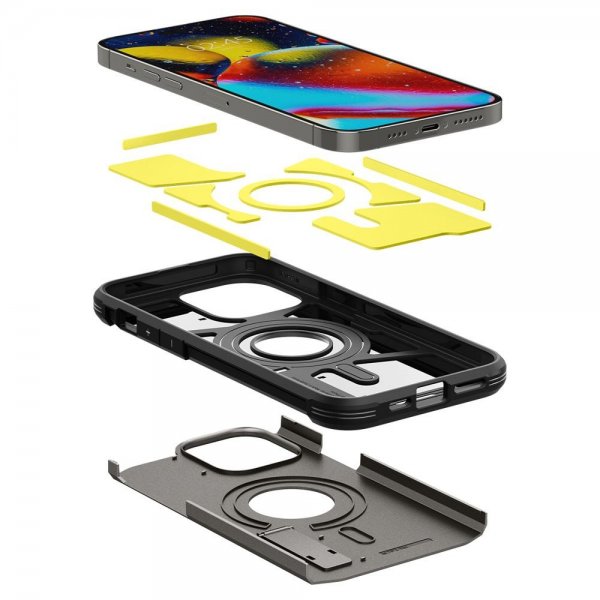 Spigen iPhone 14 Pro Cover Tough Armor MagFit Gunmetal