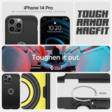Spigen iPhone 14 Pro Cover Tough Armor MagFit Sort
